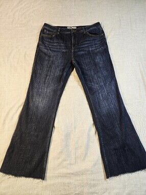Idyllwind Womens Flare Jeans Size 16 Raw Hem Dark Wash Denim Miranda Lambert